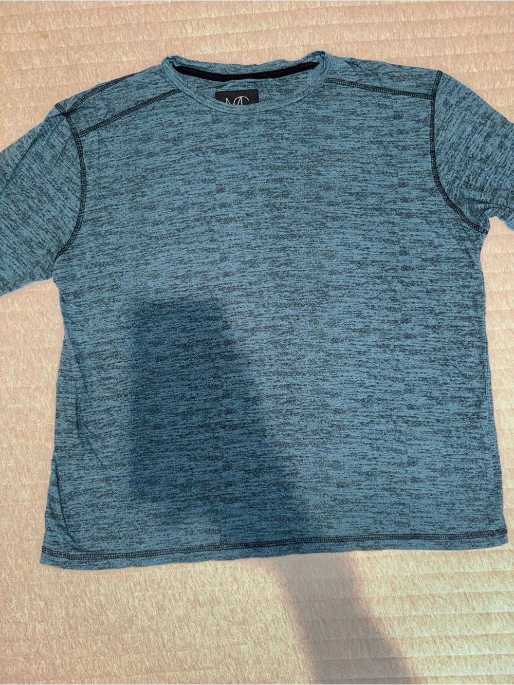 Heathered Blue Long Sleeve Tee for Kids by